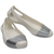 Crocs Sienna Shiny Flat Oyster / Silver