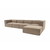 ATELIER DEL SOFA Ugaona garnitura Sora (L1 O1 O1 1R POUFFE ) Cappucino