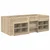 vidaXL Loft posteljni okvir s predalom s polico 3 pcs Sonoma hrast