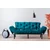 Atelier del Sofa Trosed na razvlačenje Nitta 185x85x70cm Petrolej