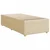 Vidaxl Box spring postelja z vzmetnico krem 90x190 cm blago
