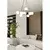 Luster na sajli AZURA 8xE14/10W/230V crna/bela
