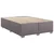 Vidaxl Box spring postelja z vzmetnico siva 140x200 cm umetno usnje