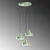 Opviq Luster Memati-181, 75-108cm, 45 cm, 3xE27, IP20, Zeleni