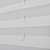 VIDAXL plise zavese - harmonika (40x125cm), bele
