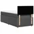 Vidaxl Box spring postelja z vzmetnico temno siva 90x190 cm blago