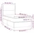 Vidaxl Box spring postelja z vzmetnico LED temno rjava 90x200 cm blago