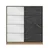 Hanah Home Garderober Kale-3176, 180x190x52 cm, Crni