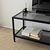 Hanah home TV Komoda Basic Tamnosivo-Crna