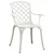 5-dijelni bistro set od lijevanog aluminija bijeli