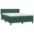 Vidaxl Box spring postelja z vzmetnico temno zelena 160x220 cm žamet
