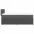 VIDAXL Box spring postelja z vzmetnico temno siva 90x200 cm blago
