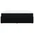 Vidaxl Box spring postelja z vzmetnico črna 180x200 cm blago