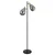 Podna lampa Fanni E27 maks. 2x40W 160cm sa prekidačem crna Globo