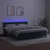 Vidaxl Box spring postelja z vzmetnico LED tem. zelena 160x200cm žamet