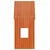 Vidaxl Streha za otroško posteljo voščeno rjava 60x99x139,5cm borovina
