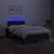Vidaxl Box spring postelja z vzmetnico LED črna 120x200 cm blago