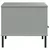 Stolić za kavu s metalnim nogama sivi 85x50x45 cm drveni OSLO