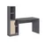 Hanah Home radni sto Viora, 150 cm, antracit / orah