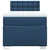 Vidaxl Box spring postelja z vzmetnico modra 80x200 cm blago