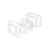 GEWISS GW16403VL poklopac okvir ONE 3M