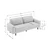 Atelier del Sofa Trosed Sparrow 3, 223x89x87cm, Svetloroze