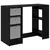 Stol s ladicama Crni hrast 100 x 40 x 75 cm Konstruirano drvo