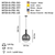Opviq Luster Vanetta-PB1-GD, O30, 30cm, IP20 Crni