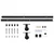 Klizna vrata s priborom ESG staklo i aluminij 102 x 205 cm