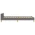 Vidaxl Posteljni okvir brez vzmetnice temno siv 90x200 cm blago