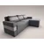 Ugaona garnitura York Plus, 156x243, desni ugao, tamno siva/svetlo siva
