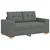 vidaXL Dvosed temno siv 160x77x82 cm blago