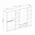 HANAH HOME Garderober Kale Mebran 8393