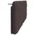 shumee vidaXL Vzglavna stranica temno rjava 140 cm blago