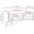 Sofa Crna 174 x 74,5 x 70,5 cm Baršun