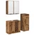 Set namještaja za kupaonicu 3 pcs Staro drvo Konstruirano drvo