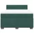 Vidaxl Box spring postelja z vzmetnico temno zelena 140x200 cm žamet