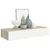 Zidna polica s ladicama hrast i bijela 60x23,5x10 cm MDF