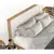 Kremno bela/v naravni barvi boxspring postelja s prostorom za shranjevanje 140x200 cm Asahi – Maison de Reve