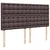 Vidaxl Box spring postelja z vzmetnico temno rjava 180x200 cm blago