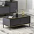 Hanah Home Klub sto Imaj 90x40x45cm Antracit
