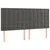 Vidaxl Box spring postelja z vzmetnico temno siva 200x200 cm žamet