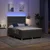 Vidaxl LED Box Spring Postelja Temno siva 160 x 200 cm blago