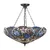Endon 111887 - Luster na lancu Tiffany SULLIVAN 3xE27/10W/230V prečnik 57 cm