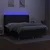 Vidaxl Box spring postelja z vzmetnico LED črna 160x200 cm blago