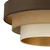 Plafonski luster WENTA 1xE27/60W/230V prečnik 50 cm braon/juta/bež