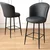 Hanah Home Set barskih stolica Uras, 2 komada, Antracit-crni
