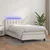 Krevet box spring s madracem LED bijeli 90x190 cm umjetna koža