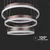Prigušiva LED luster na sajli LED/86W/230V 3000K braon