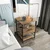Hanah Home Noćni ormarić Alba 45x61,8x45cm Crno-Hrast